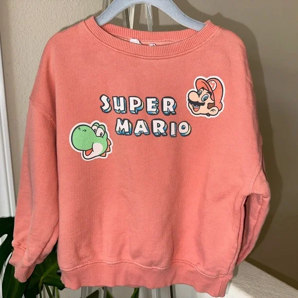 VGUC ZARA SUPER MARIO Brothers Sweater 3/4 - Picture 2 of 3